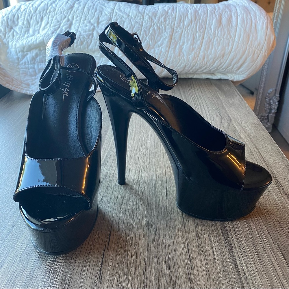 Nasty Gal black platform heels